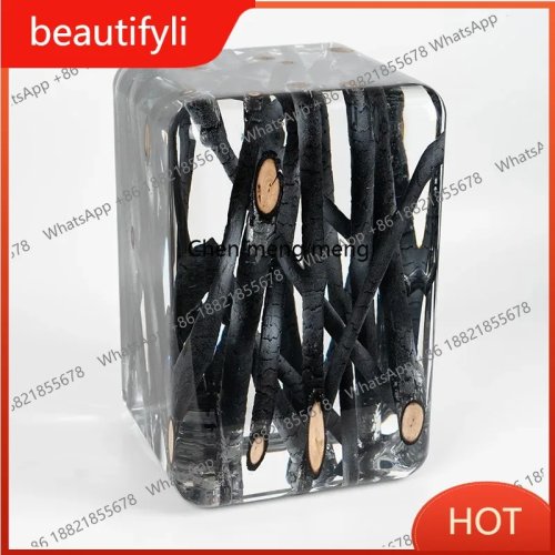 Taburete de acrílico cristal transparente moderno para sala - taburete premium para té