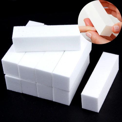 Nagelbuffer blokken (1/10 st) — schuimvijl voor manicure & pedicure, polijstblok voor gellak