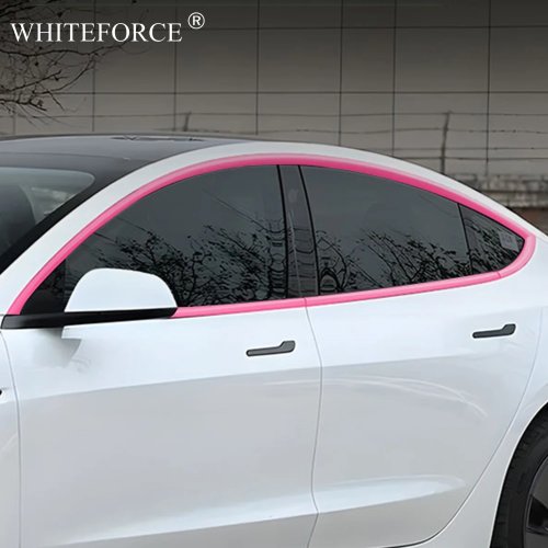 Tiras decorativas para vidro Tesla Model Y 2017–2024, película PET mudança de cor protetora, conjunto de 10 peças (compatível com Model 3)