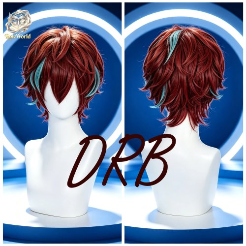 Hypnosis Mic Doppo Kannonzaka Cosplay Wig - DRB Anime Hair for Comic Con Halloween Role Play Accessory