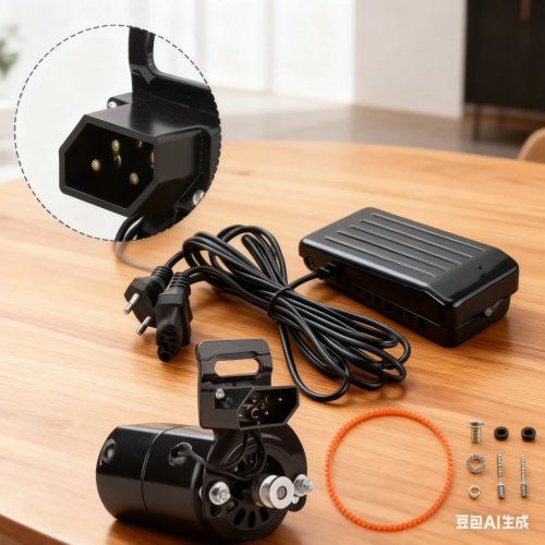 家庭用ミシン用モーターキット（フットペダル・コントロールスイッチ付き）180W 110V/220V アルミ合金 交換部品