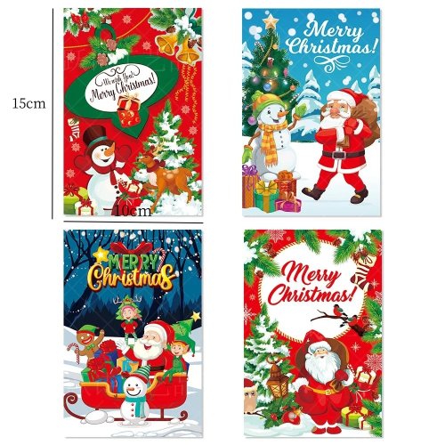 Christmas bottle stickers with writable message area — Holiday party & table decoration