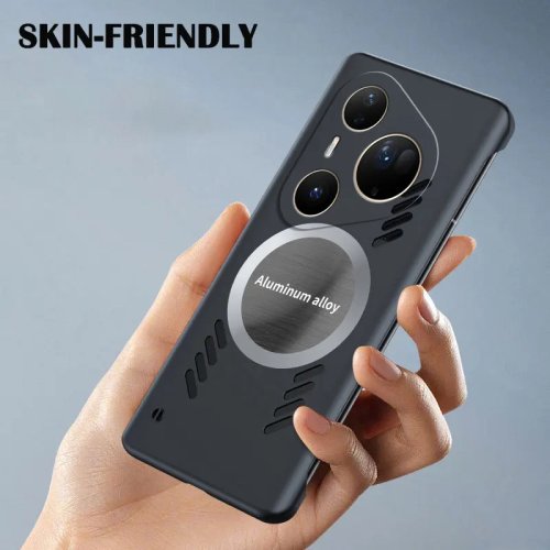 Custodia posteriore slim rigida in PC con dissipazione del calore per HUAWEI PURA 90/80/70 Pro/Plus/Max — cover protettiva compatibile con ricarica wireless