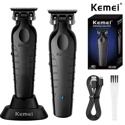 Kemei KM-2299 Professioneller Haarschneider für Herren, USB wiederaufladbar, Barber Trimmer