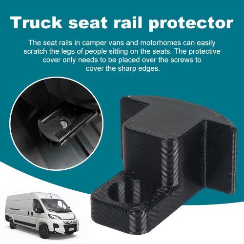 2pc Seat Rail Protector for Fiat Ducato, Citroën Relay & Peugeot Boxer – Motorhome / Panel Van
