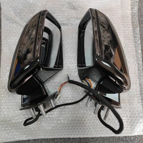 Spion samping Mercedes‑Benz W164 hitam dengan lampu puddle — No. 1648105193