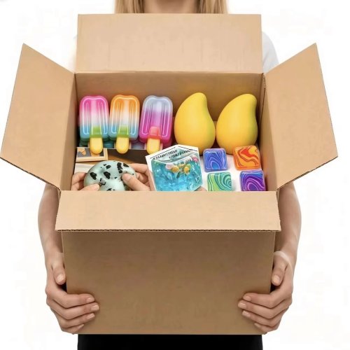 سلسلة Sensory Squishy Blind Box، لعبة عشوائية لطيفة بطيئة الارتفاع، كرة توتر فيدجيت قابلة للتحصيل، هدية مفاجئة