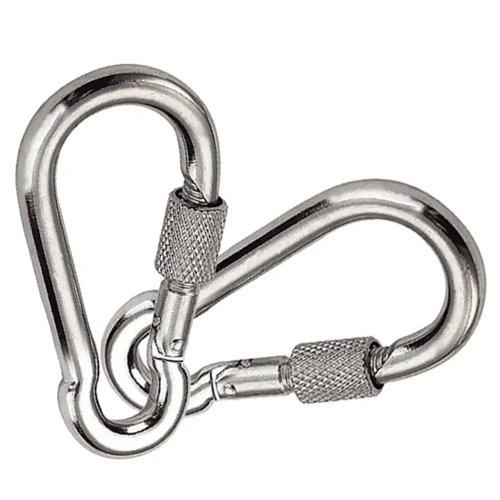 Móc khóa lò xo inox 304 (M4/M5/M6/M7) — móc carabiner cho chìa khóa, thú cưng và dây