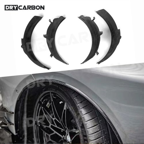 Dry-Carbon Front- & Heckstoßfänger-Zierleisten, seitliche Kotflügelblenden und Radkastenverkleidungen für BMW 3er (M3 G80/G81) ab 2021