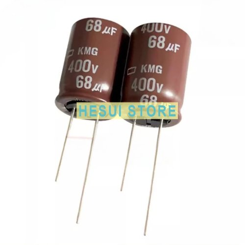 مكثف إلكتروليتي ألومنيوم 68µF 400V 18×25 مم 105°C