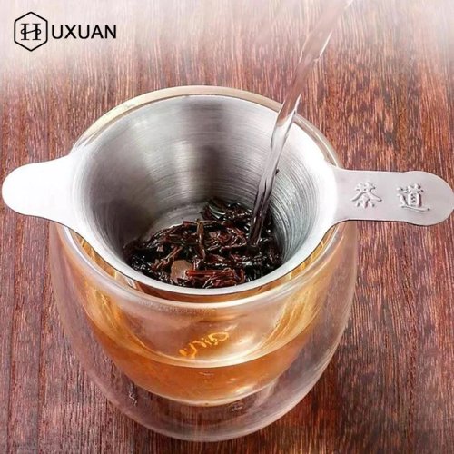 Colador/infusor de té de acero inoxidable 304, reutilizable para tetera y taza — accesorio de té chino