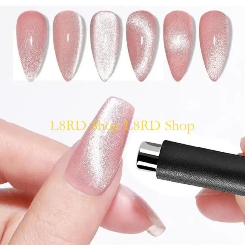 Magnetyczny żel Cat Eye + magnes — efekt 3D do paznokci