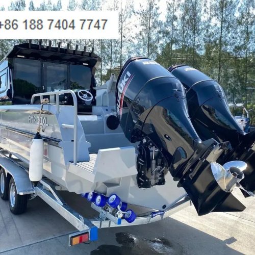 Poseidon 30ft Aluminium-Fischerboot - Hochgeschwindigkeits-Sportyacht mit geschlossener Kabine für Familienausflüge