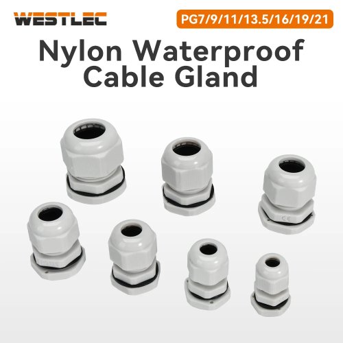 WESTLEC Nylon waterdichte kabelwartel IP68 – Rubber kabeleinvoer voor waterdichte doos (binnen/buiten)