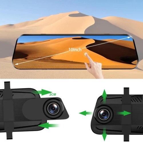 BigBigRoad Touchscreen Rearview Mirror Dash Cam DVR for BMW X1/X2/X3/X4/M/X5/X6/X7/Z4/i3/i8/Zagato/e39/e46/e53