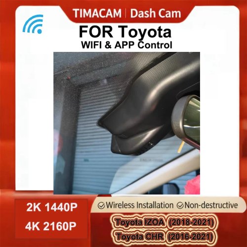 TIMACAM 2K/4K Dashcam für Toyota RAV4 (XA50) / C‑HR / IZOA 2016–2021 – kompatibel mit LE, XLE, Premium, FWD/AWD