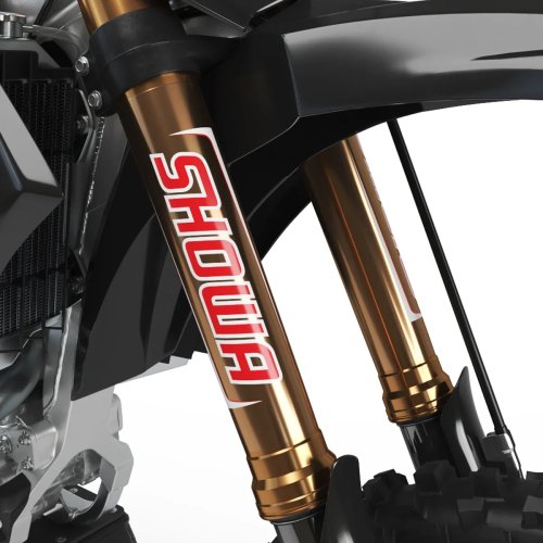 ملصقات عاكسة لشوكة الموتوكروس - متوافقة مع ممتصات KYB/WP/Showa. تناسب Yamaha وHonda وSuzuki وKTM وKawasaki وBenelli