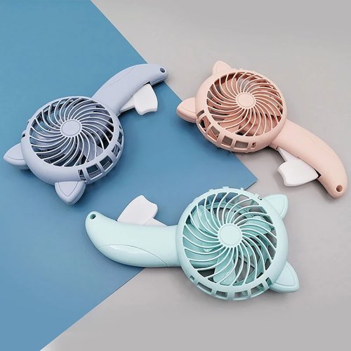 Quạt tay mini không pin – Thiết kế hoạt hình, máy làm mát không khí di động cho du lịch và gia đình