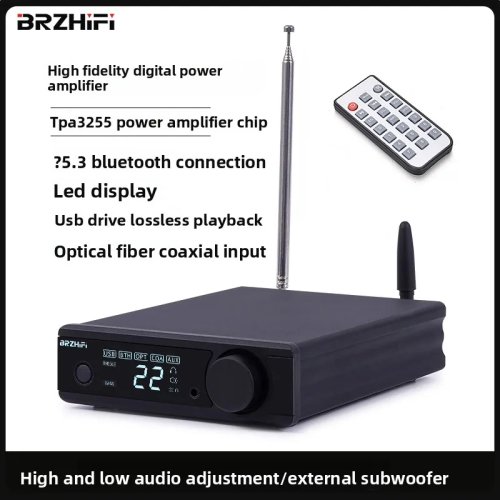 Amplificatore digitale Weiliang Audio Brzhifi Home DP9 – USB, Alta potenza, Hi-Fi audiofilo Bluetooth 5.3