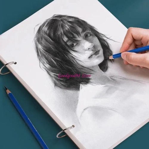 Cuaderno de arte universal A5, papel 160g, no se desvanece, sistema de hojas flexible
