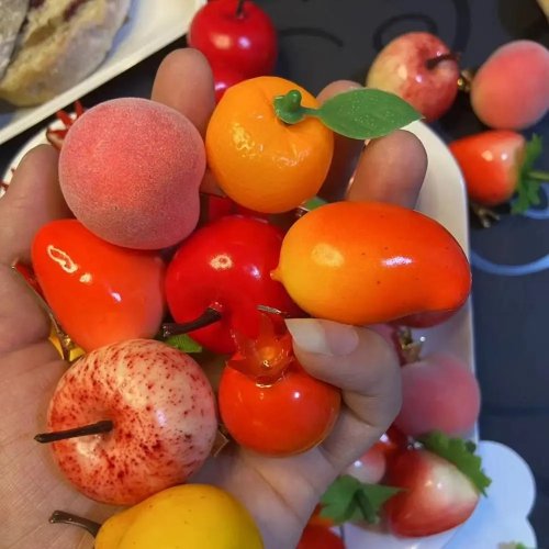 Cute Fruit Hair Clips (Cherry, Peach, Lemon) — Cartoon Duckbill Hairpins for Kids