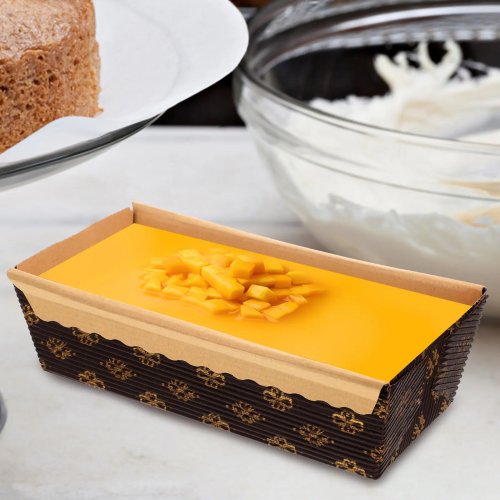 Set 25 stampi monouso in carta per plumcake — Rettangolari, resistenti e anti-olio per torte, pane e dolci per feste