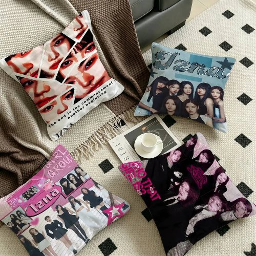 Funda de cojín regalo de la banda de música I-Izna - Decoración para hogar, oficina, dormitorio, sofá, coche