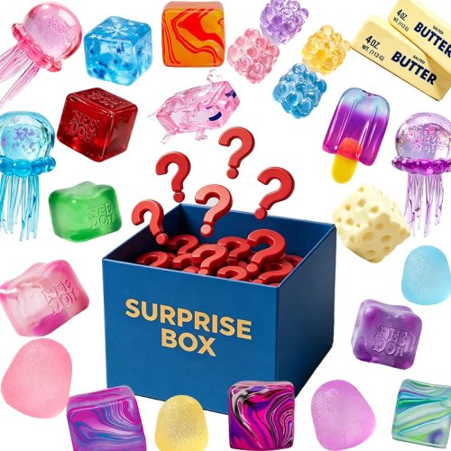 Blind Box Squishy Surprise – Brinquedo fidget Dr Pepper para apertar, cubo sensorial antistresse portátil, presente surpresa