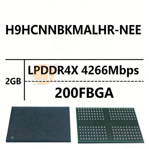 Chip nhớ LPDDR4X H9HCNNNBKMALHR-NEE 2GB (16Gb) 4266Mbps FBGA-200 cho smartphone, tablet, laptop