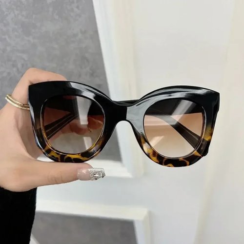 Vintage Cat‑Eye Sonnenbrille Damen & Herren, verspiegelte Gläser, Designer‑Look