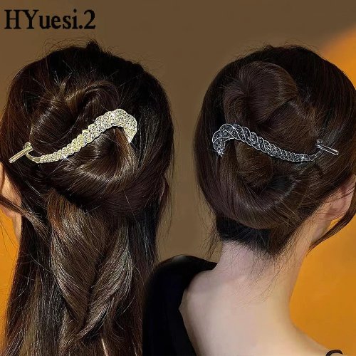 Elegante strass twist haarclip – Antislip kristal duthouder, Frans-stijl banana/klauw haarclip voor dames & meisjes, feestaccessoire