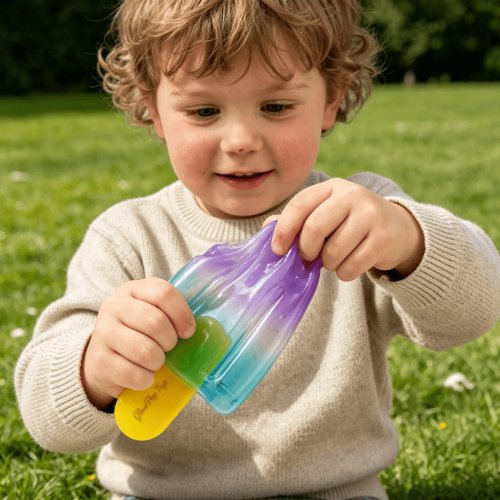 Squishy fai-da-te a forma di ghiacciolo (slow‑rise) — giocattolo sensoriale antistress, calmante per ADHD/autismo, regalo per Pasqua/festa estiva