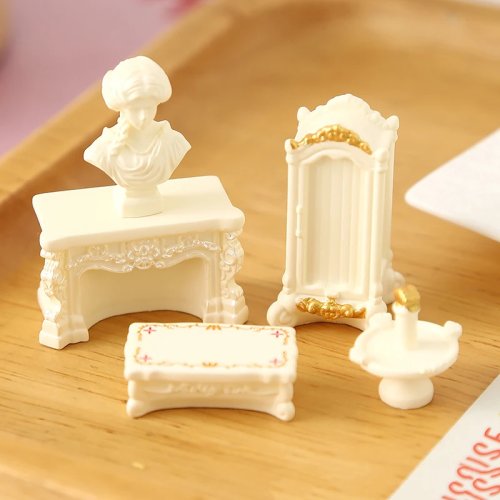 Mobilier miniature échelle 1/12 pour maison de poupées — ensemble salon décoratif, jouet pour jeu d'imitation