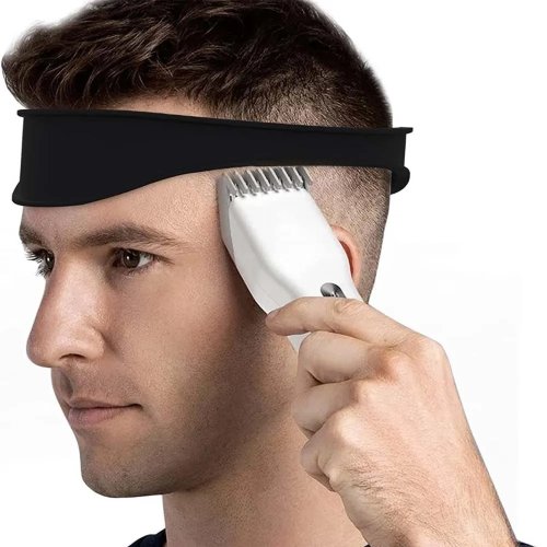 Băng đô silicone cong — khuôn hướng dẫn cắt tóc và cạo gáy