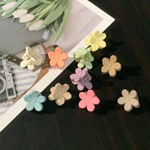 Bộ kẹp tóc mini màu macaron cho bé gái và trẻ nhỏ – hình hoa & trái tim, chống trượt, giữ chắc, kẹp nhỏ cho tết tóc và tạo kiểu