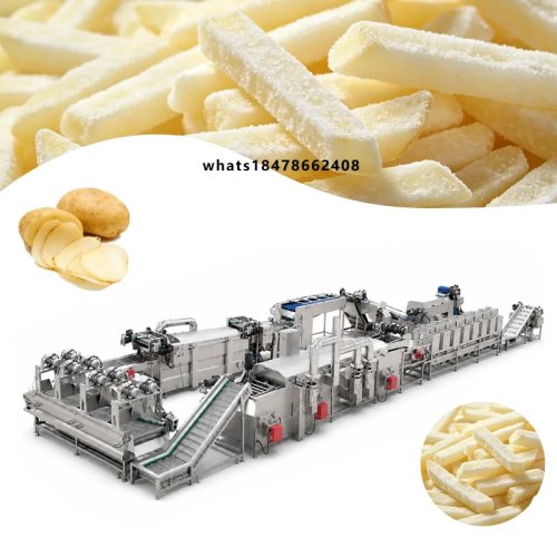 Linha de produção de batatas fritas congeladas e chips 500–600 kg/h