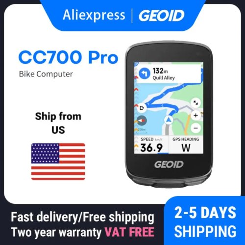 Велокомп'ютер GEOID CC700 Pro GPS з сенсорним екраном 2.8 дюйма, спідометр, навігація, одометр для Strava