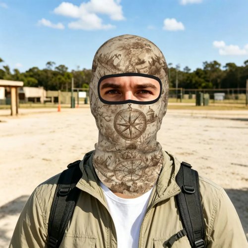 Máscara facial para motocicleta vintage mapa del mundo, resistente al viento, protección solar para biker y ciclistas, pañuelo para cuello