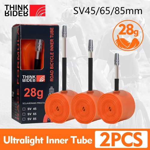 ThinkRider 2 шт. надлегка 28г TPU велосипедна камера 700x18/25/28 шосейний велосипед, клапан Presta 65мм