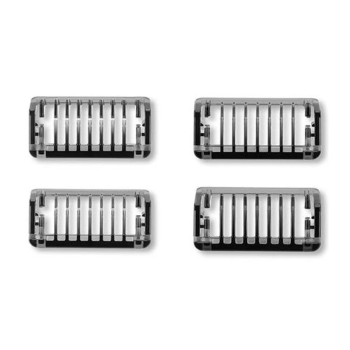 Pentes guias de 4 tamanhos para Philips OneBlade QP2520 QP2630 QP2724 QP2834 QP6510 QP6520 QP6531 Aparador de barba e cabelo