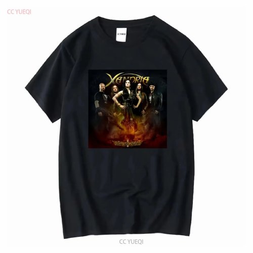 تيشيرت رجالي أسود XANDRIA Fire Ashes مقاسات S إلى 5XL فينتج واشد ناعم مريح