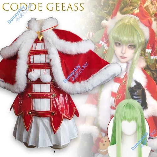 セクシーC.C.クリスマスコスプレ衣装2025 アニメキャラクター用ロールプレイ衣装