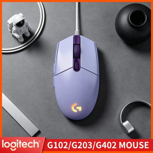 Ratón Gaming Logitech G102 Prodigy, Sensor HERO, diseño ligero, retroiluminación RGB para Esports
