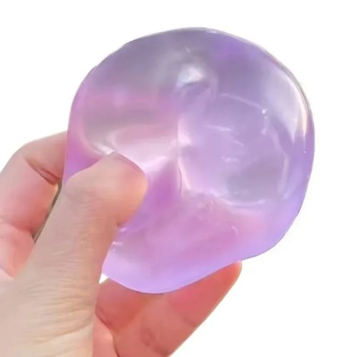 Juguete Squishy Mochi Transparente – Antiestrés Sensorial para Adultos