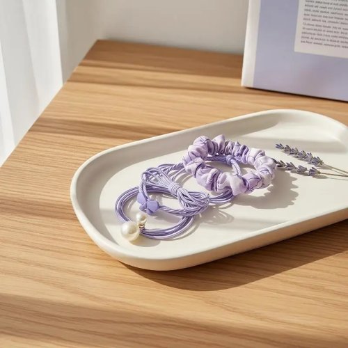 6er Set Koreanische Stretch-Haargummis Scrunchies, strapazierfähige hoch elastische Haargummis für Frauen, für den Alltag