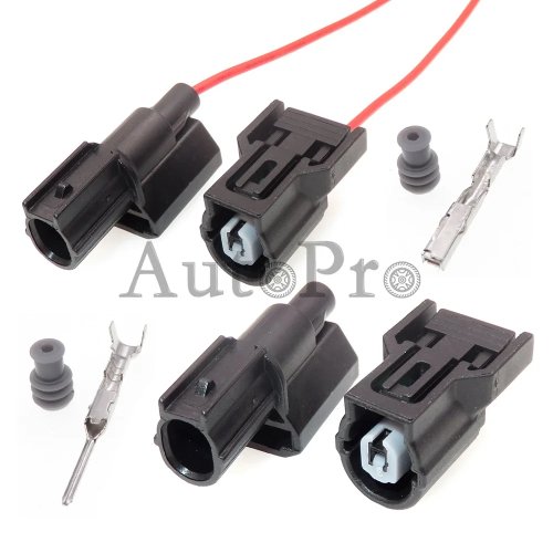 1 Set 1 Trou Câble de Voiture Fiche Imperméable Ensemble AC pour Compresseur de Climatisation Honda Pompe à Air Froid 6189-0940 6188-0657