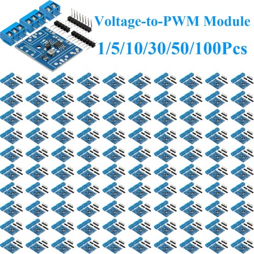 1-100pcs 0-5V Analog-Spannung zu PWM-Wandler Modul, Spannung in 0-100% PWM-Ausgang, Motor-Drehzahlregler & Dimmer