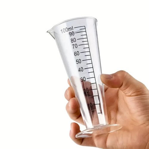 100ml Messbecher aus lebensmittelechtem Kunststoff mit Skala – BPA-frei, ideal für Küche und Restaurant
