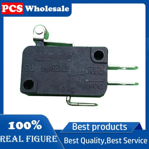 Micro interruptor de rolete curto 250V certificado UL Interruptor de fim de curso VM-05S-05D0-Z