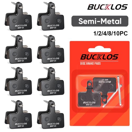 BUCKLOS セミメタルブレーキパッド Shimano B01S B05S 対応、油圧ディスクブレーキパッド、MTB・ロードバイク用